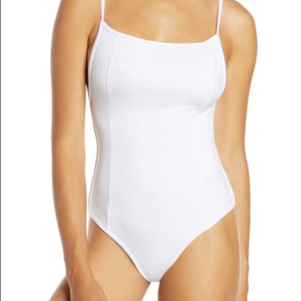 Free People White Bodysuit